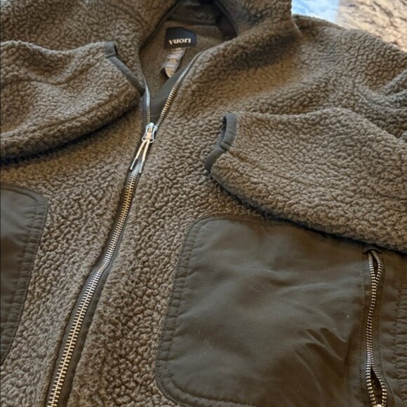 Vuori Green Sherpa Jacket with Zip Pockets - XS - Picture 3 of 5